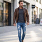 💎 60% RABATT! 💎 Skinny Jeans Herren Used-Look – Schmale Passform, Atmungsaktive Baumwolle & Trendy Risse