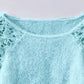 Damenpullover mit offenen Schultern und Spitze