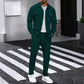 🔥 LIMITED-TIME 50% RABATT! ✨ Herren-Set aus Waffel-Button-Down-Jacke und Hose – Leicht, Atmungsaktiv, Freizeit 👔