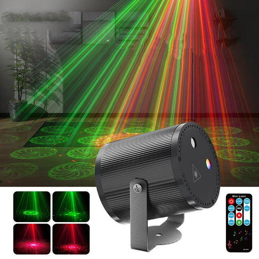 📢📢65 % Rabatt!! ⏰DJ Laser Party Light mit 7 Beleuchtungsmodi und Fernbedienung