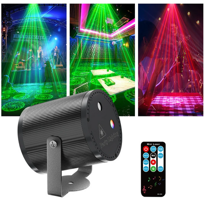 📢📢65 % Rabatt!! ⏰DJ Laser Party Light mit 7 Beleuchtungsmodi und Fernbedienung