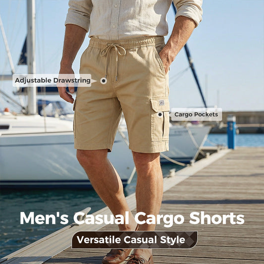 💎 -54% AUF LEICHTE CARGOSHORTS! 💎 Atmungsaktiv, Knielang & Mit Sicheren Taschen für Herren👖☀️