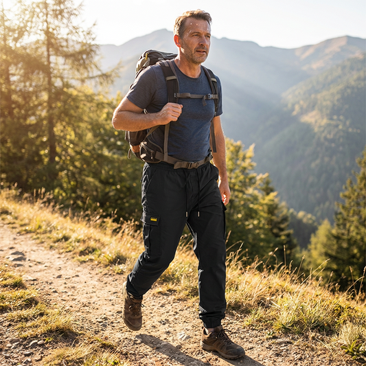 👖 LIMITIERTE ZEIT: 50% RABATT! ✨ Herren Cargohose mit Kordelzug – Sportlich, Elastisch, Vielseitig 🏃