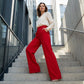 💎 57% DE RÉDUCTION – SEULEMENT 3 JOURS ! 💎 Pantalon Femme à Taille Haute & Jambes Évasées – Coupe Fluide, Silhouette Allongée & Tissu Anti-Froissement