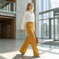 💎 57% DE RÉDUCTION – SEULEMENT 3 JOURS ! 💎 Pantalon Femme à Taille Haute & Jambes Évasées – Coupe Fluide, Silhouette Allongée & Tissu Anti-Froissement