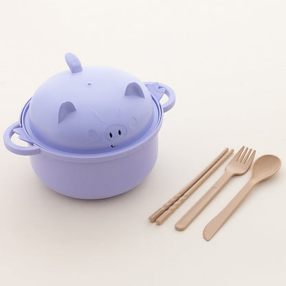 🍜 LIMITIERTES ANGEBOT: 50% RABATT! 🥢 Instant-Nudel-Schüssel-Set 1300ml – Mit Abtropfeinsatz, Besteck, Mikrowellengeeignet & 2 Griffen ✨