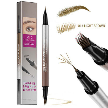 💎 -50% auf 2-in-1 wasserfesten Augenbrauenstift！💎 Microblade-Effekt, langanhaltend & vielseitig für perfekte Augenbrauen und Eyeliner✨