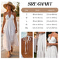 👗 50% RABATT JETZT! Bohemian Chic Maxikleid – Halterneck, Rückenfrei, Fließender Stufenrock für Sommer & Urlaub ✨🌞