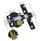 💎 50% RABATT! 💎 Doppelseitiges Hoftor-Schloss 50/70 mm – Robustes Eisenschloss mit Langriegel & 5 Schlüsseln für Innen & Außen 🔒🚪