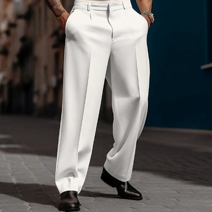 💎 49% RABATT! 💎 Lässige Herrenhose mit Bundfalte & Weitem Bein – Atmungsaktiv, Vielseitig & Mit Funktionalen Taschen 👖🌿