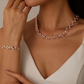 💎 60% RABATT! 💎 Verstellbares Halsketten- & Armband-Set im Blatt-Design mit Strass – Eleganz aus der Natur, Funkelglanz für jeden Anlass ✨🌿