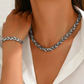💎 60% RABATT! 💎 Verstellbares Halsketten- & Armband-Set im Blatt-Design mit Strass – Eleganz aus der Natur, Funkelglanz für jeden Anlass ✨🌿