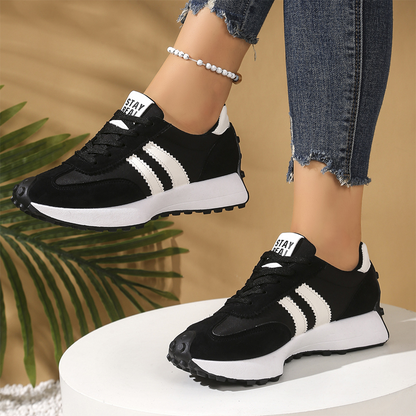👟 LIMITIERTES ANGEBOT: 50% RABATT! 🌈 Damen-Platform-Sneaker – Klobiges Retro-Design, 4 cm Absatz & Rutschfest ✨