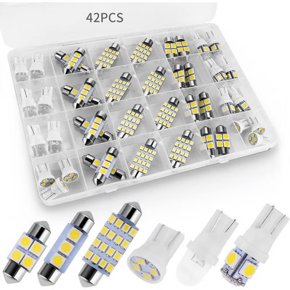 💎 51% RABATT! 💎 42-teiliges Superhelles LED Auto-Innenraumbeleuchtungs-Set – Plug & Play Upgrade für jedes Auto 🚗💡