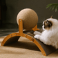 💎 50% RABATT! 💎 Natürlicher Sisal-Kratzball mit Kartonunterlage – Robust, Drehbar & Sicher für Alle Katzen 🐾