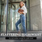 👖 LIMITED-TIME 50% RABATT! ✨ Damenjeans – Hohe Taille, Gerades Bein, Stretch ✨
