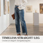 👖 LIMITED-TIME 50% RABATT! ✨ Damenjeans – Hohe Taille, Gerades Bein, Stretch ✨