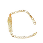 💎 60% RABATT! 💎 Armband Vintage St. Jude – Chaîne Figaro Bicolore, Symbole de Foi & Finition