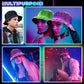 💎 60% RABATT! 💎 Leuchtender Bucket Hat aus Glasfaser – Auffälliges Design, Ideal für Partys & Outdoor-Aktivitäten 🌟🎉