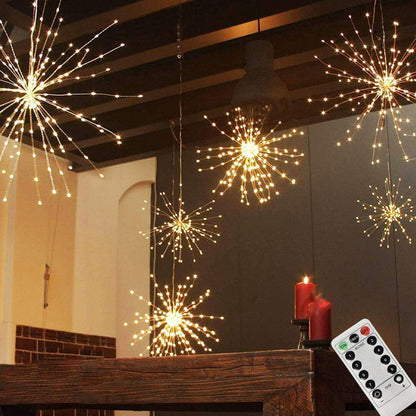 💎 -55% SOLAR-FEUERWERK-LICHTERKETTE! 💎 280 Warmweiße LEDs, 8 Modi & Fernbedienung – Wasserdichtes Löwenzahn-Design für Garten, Party & Terrasse