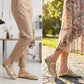 💎 60% RABATT! 💎 NEUHEIT 2026 – Damen-Mules aus atmungsaktivem Gewebe, eckige Spitze & Mary-Jane-Riemen (Gr. 35–40) 👠🌿