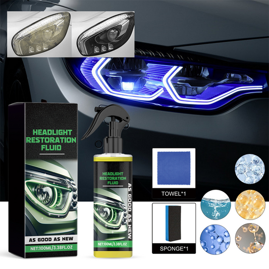 💎 50% RABATT! 💎 Scheinwerfer-Restaurierungsset – Entfernt Vergilbung & Oxidation, UV-Schutz + Streifenfreies Finish (100 ml) 🚗💡
