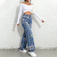 💎 -50% AUF BLUMEN-JEANS! 💎 Gerader Schnitt, Premium-Denim & Romantischer Look