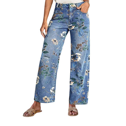 💎 -50% AUF BLUMEN-JEANS! 💎 Gerader Schnitt, Premium-Denim & Romantischer Look