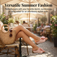 💎 -60% NUR HEUTE! 💎 Damen Keil-Sandalen mit Schleife: Stilvoll, Bequem & Rutschfest für den Sommer