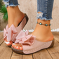 💎 -60% NUR HEUTE! 💎 Damen Keil-Sandalen mit Schleife: Stilvoll, Bequem & Rutschfest für den Sommer