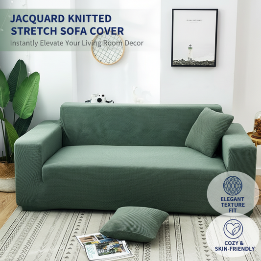 🏡 LIMITIERTES ANGEBOT: 50% RABATT! 🎀 Jacquard-Stretch-Sofabezug – Anti-Rutsch, Weich & Perfekte Passform ✨