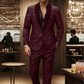 💎 50% RABATT! 💎 Herren Smoking-Anzug in Schwarz mit Glitzer – Funkelnder Sternenhimmel-Stoff, Slim-Fit & Schalkragen für Galas 🌌🎩