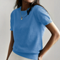 💎 -50% AUF STRICKTOPS! 💎 Damen Kurzarm: Leichtes Material & Bequemer Rundhals für jeden Look 👚🧶
