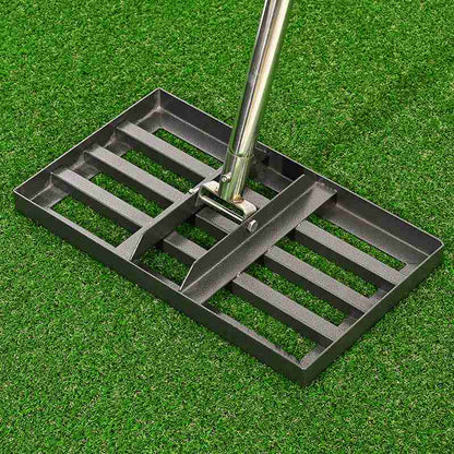 💎 50% RABATT! 💎 Profi-Rasenrakel aus Edelstahl – 180° Flexibilität, Rutschfester Griff & Schnelles Nivellieren für Garten & Golfplatz