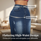 💎 -50% DAMEN JEANSROCK MIT HOHER TAILLE! 💎 Ausgefranster Saum, A-Linien-Schnitt & Stretch-Komfort – Der ultimative Vintage-Begleiter