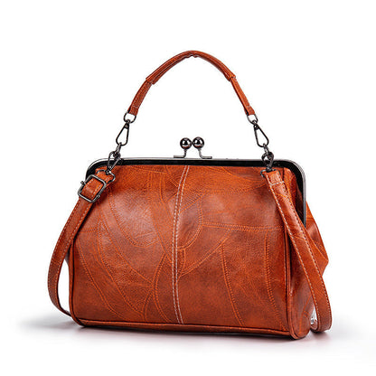 💎 -50% ELEGANTE VINTAGE-HANDTASCHE! 💎 Hochwertiges PU-Leder, Retro-Clip & Geräumig für den perfekten Look