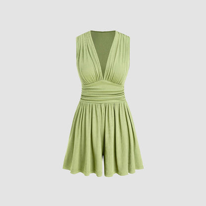 💥LETZTER TAG DES SALE!!⚡Über 50.000 verkaufte Exemplare!💕Ärmelloser Overall für Damen mit tiefem V-Ausschnitt