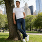 Herren Stretch-Jeans – modische figurbetonte Slim-Fit Jeans 2026 mit Vintage-Waschung