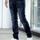 Herren Stretch-Jeans – modische figurbetonte Slim-Fit Jeans 2026 mit Vintage-Waschung
