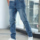 Herren Stretch-Jeans – modische figurbetonte Slim-Fit Jeans 2026 mit Vintage-Waschung