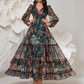 💎 -50% AUF DAS ROMANTISCHE BLUMENKLEID! 💎 V-Ausschnitt, Laternenärmel & Fließender Boho-Maxirock für den Sommer