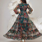 💎 -50% AUF DAS ROMANTISCHE BLUMENKLEID! 💎 V-Ausschnitt, Laternenärmel & Fließender Boho-Maxirock für den Sommer