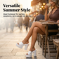 💎 50% RABATT! 💎 Slip-On Zehenfreie Sandalen – 11,5 cm Blockabsatz, Stabile Gummiprofilsohle & Pflegeleichtes PU
