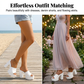 💎 50% RABATT! 💎 Slip-On Zehenfreie Sandalen – 11,5 cm Blockabsatz, Stabile Gummiprofilsohle & Pflegeleichtes PU