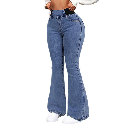 👖 LIMITED-TIME 50% RABATT! ✨ High-Waist Jeans – Stretch, Schlagschnitt, Figurbetont ✨