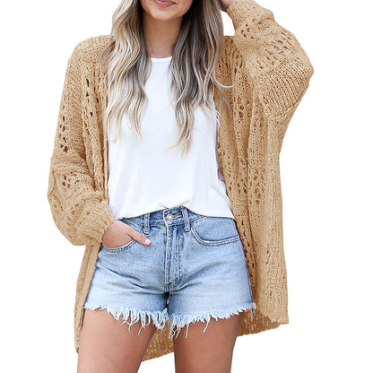 💎 -50% LOCKERE STRICKJACKE! 💎 Offenes Design, Batwing-Ärmel & Weicher Stoff für Jeden Tag
