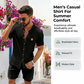 👔 LIMITIERTES ANGEBOT: 50% RABATT! ☀️ Stehkragen-Kurzarmhemd für Herren – Atmungsaktiv, Lockere Passform & Vielseitig ✨