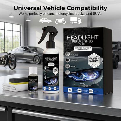 ✨ LIMITIERTES ANGEBOT: KAUF 2, ERHALTE 1 GRATIS! 💡 Professionelles Scheinwerfer-Set: Beseitigt Gelbstich & Wiederherstellung der Klarheit 🚗