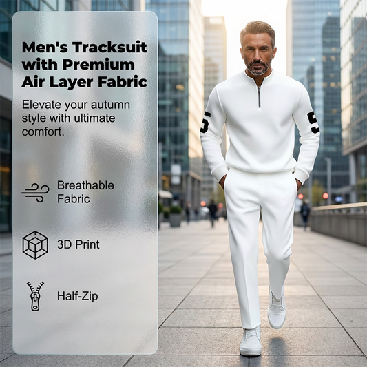 💎 -50% AUF HERREN-SPORTSET! 💎 Schlanke Passform, 3D-Druck & Atmungsaktiver Zweiteiler für den Herbst