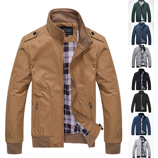 🧥 60% RABATT ! Elegante Windjacke für Herren – Lässiger Business-Style mit Stehkragen & Mehreren Taschen 💼